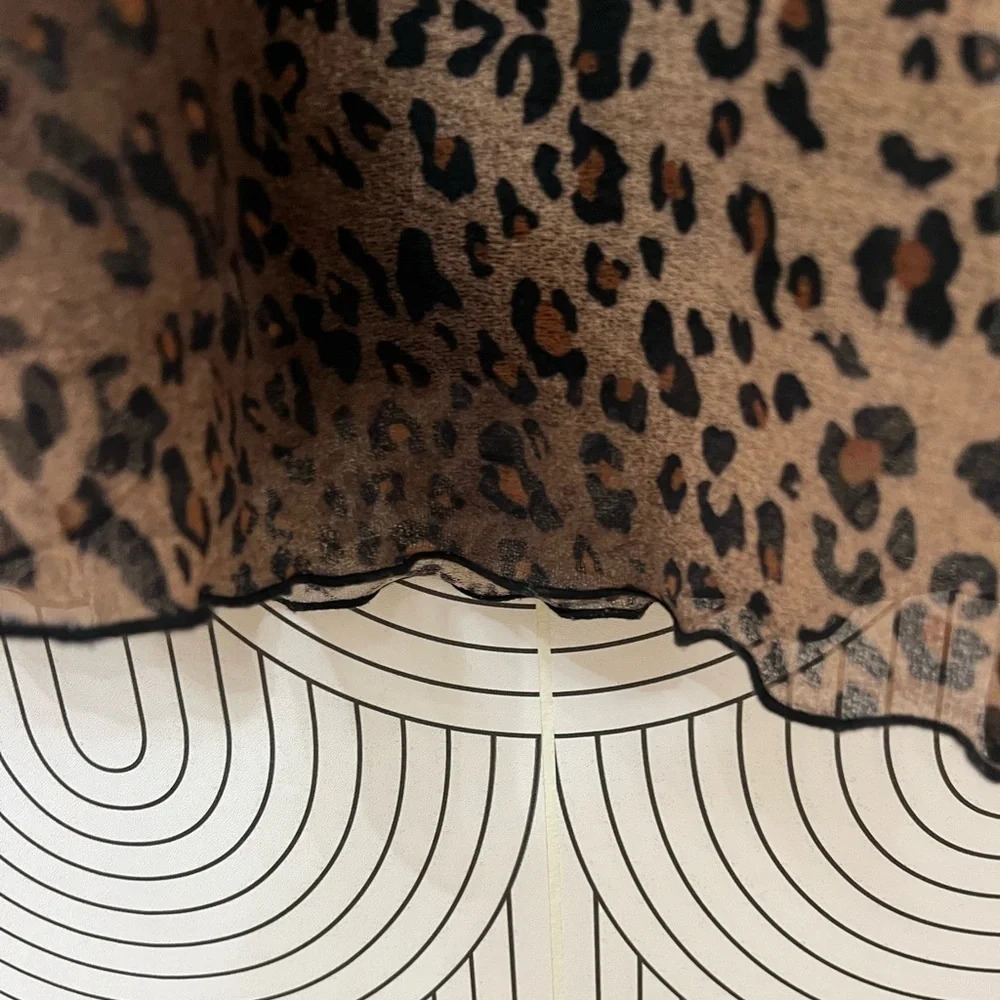 Vintage Kathie Lee Collection 90s cheetah print dress size Small / Medium - Picture 2 of 7